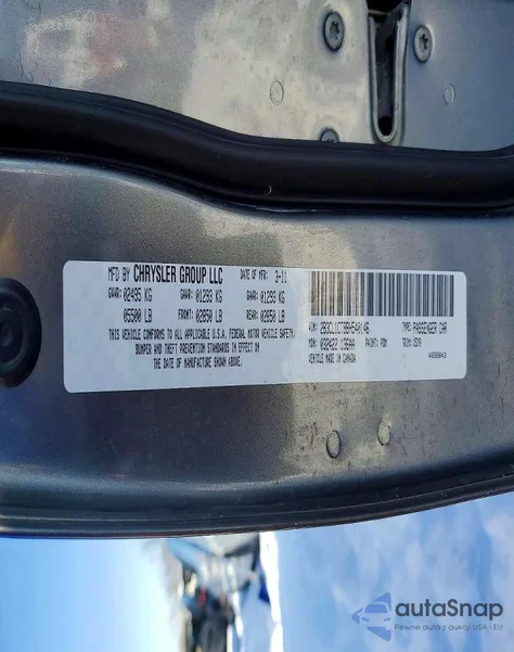 2011 Dodge Charger Police z USA, uszkodzony, nr VIN 2B3CL1CT8BH540146